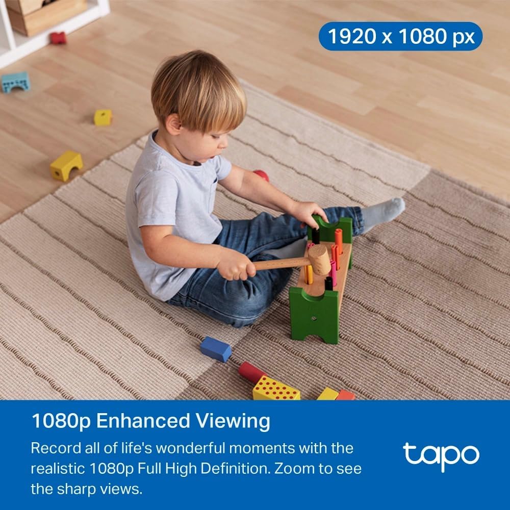 Tapo C201 Full HD Pan/Tilt Indoor Security Camera Pet Camera House Security