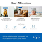 Tapo C201 Full HD Pan/Tilt Indoor Security Camera Pet Camera House Security
