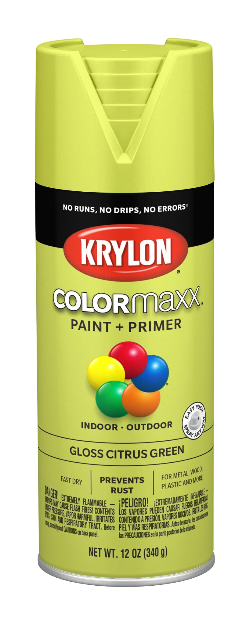 Krylon ColorMaxx 12 Oz. Gloss Spray Paint, Pumpkin Orange - 1 Each