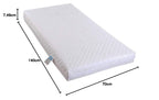 Toddler Cot Mattress 120 x 60 x 5 cm – Extra Thick Baby Mattress for Cot Beds – Quilted Polypropylene Cover – Firm Foam Support, Removable Cover – UK Made