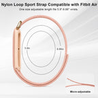 Compatible with Google Fitbit Air Strap Nylon Loop Sport Replacement Band