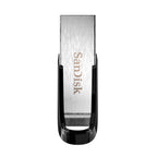 SanDisk 128GB Ultra Flair USB 3.0 Flash Drive USB stick, Memory stick with transfer speeds up to 150 MB/s, Password protection, Durable, Sleek Metal Casing Silver/Black