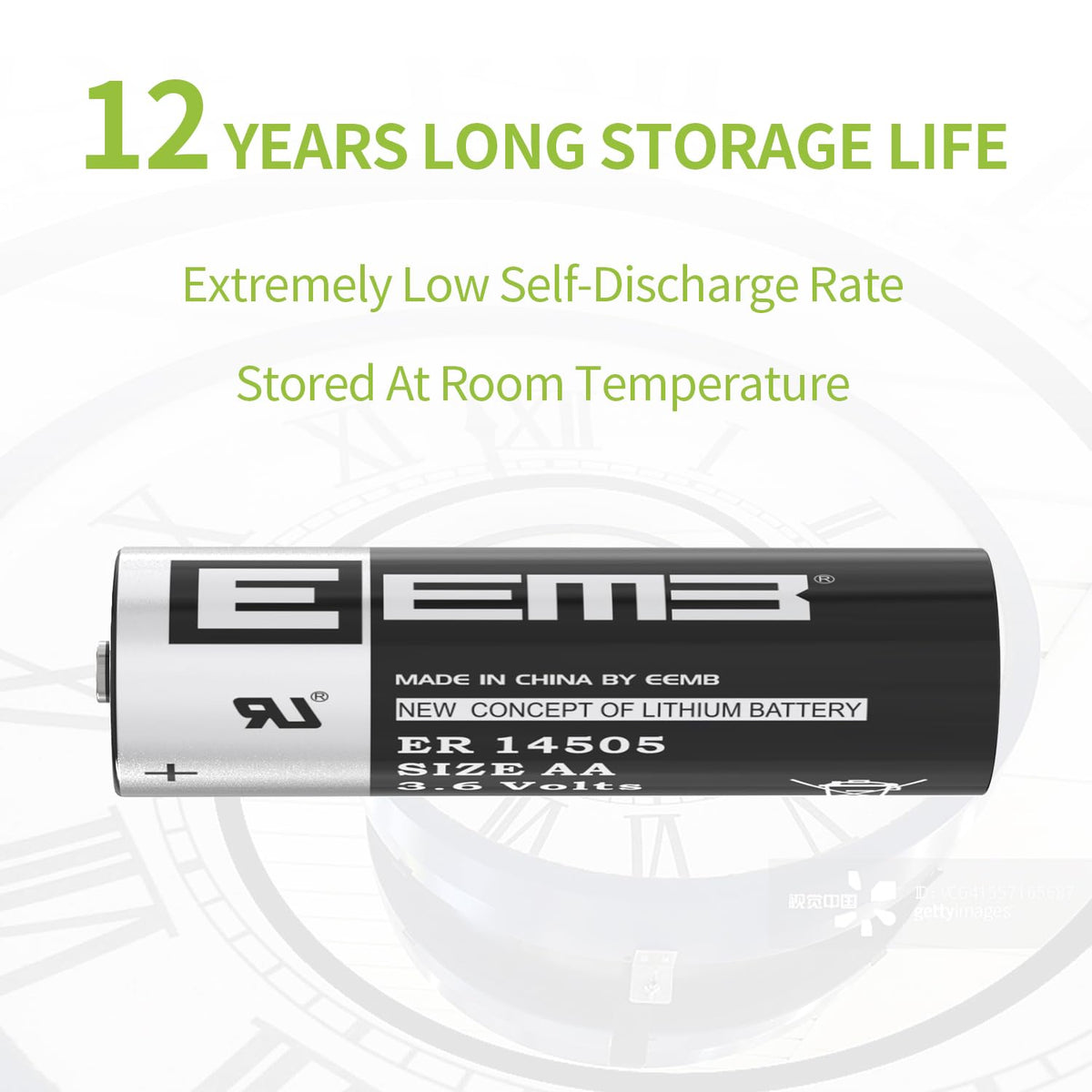 EEMB ER14505 AA 3.6V 2700mAh Lithium Battery Li-SOCL₂ Non-Rechargeable Battery SB-AA11 LS14500 TL-5903 SL-360 ER14500 for Water Electricity Meter Gas PLC Facility Equipment Spare Generic Battery (4)