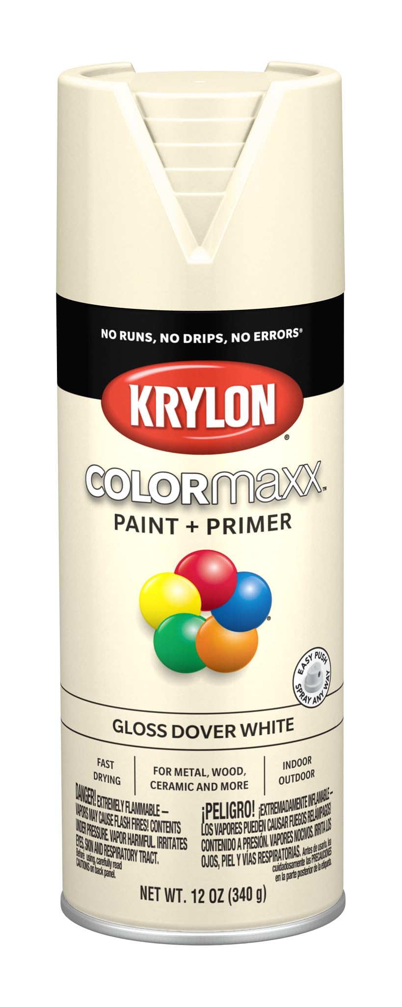 Krylon ColorMaxx 12 Oz. Gloss Spray Paint, Pumpkin Orange - 1 Each
