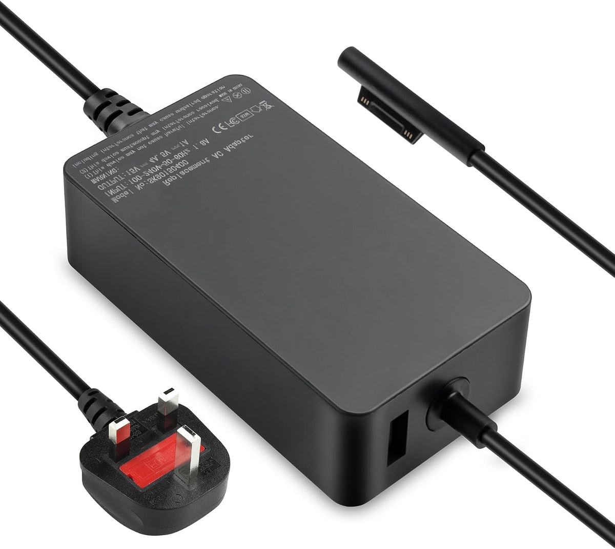 65W Laptop Charger Compatible with Microsoft Surface Pro Laptop Book Go