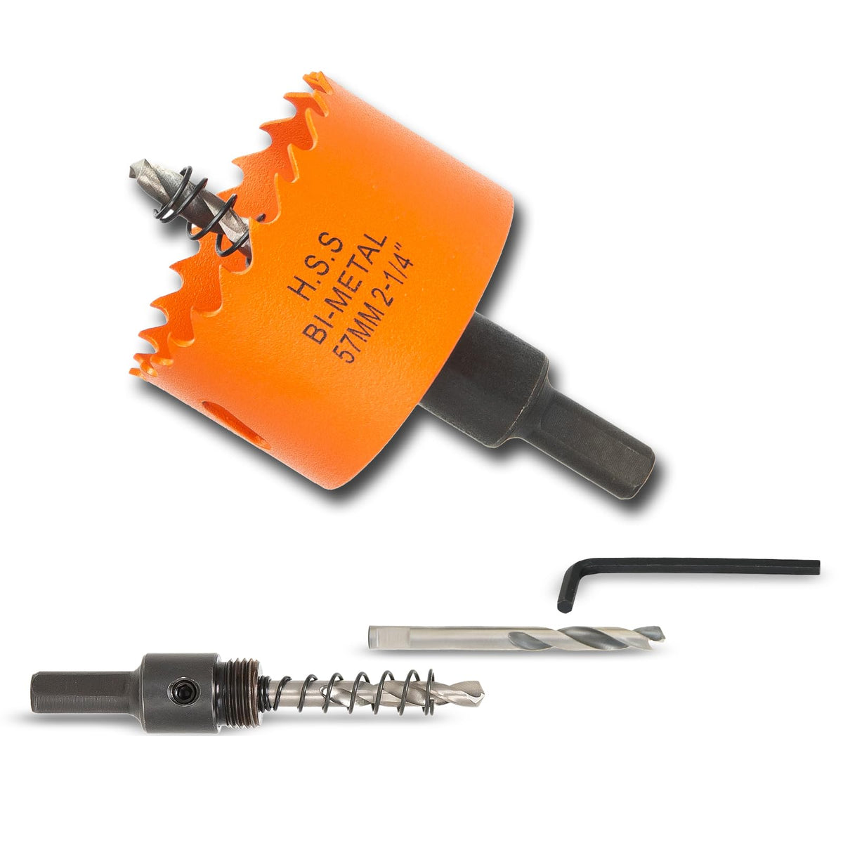 7-1/8 inch Hole Saw for Wood, Metal, Plastic & Drywall, with Arbor