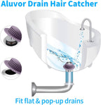 Aluvor Shower Drain Hair Catcher Bathtub Drain Cover Sink Drain Protector