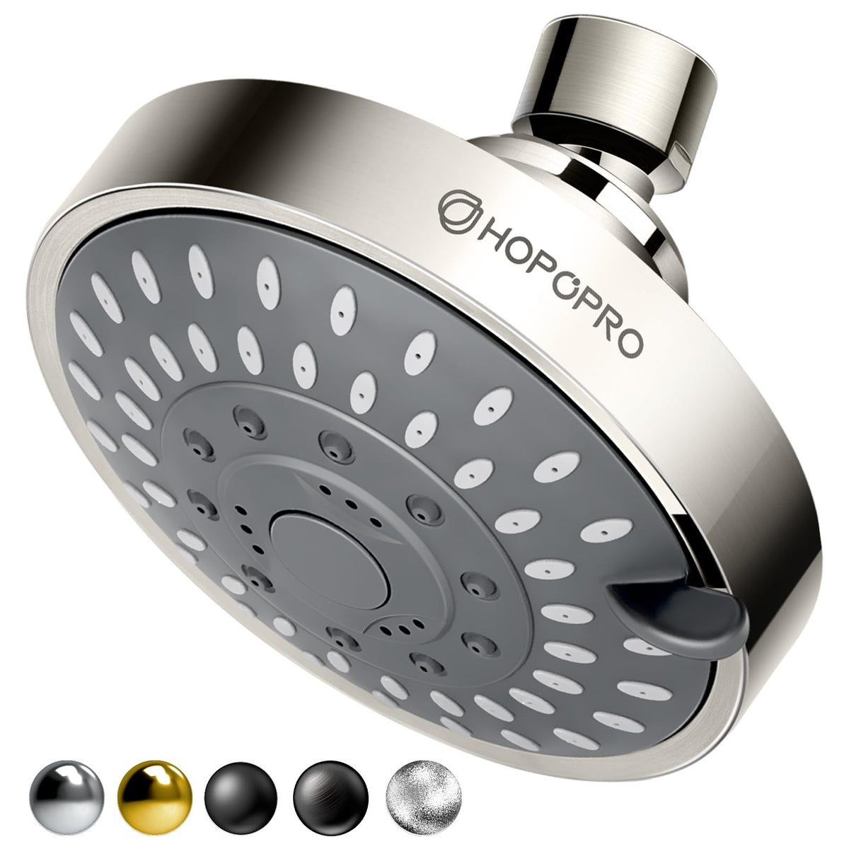 High Pressure Shower Head, HOPOPRO 5-Mode Fixed Showerhead, NBC Recommended