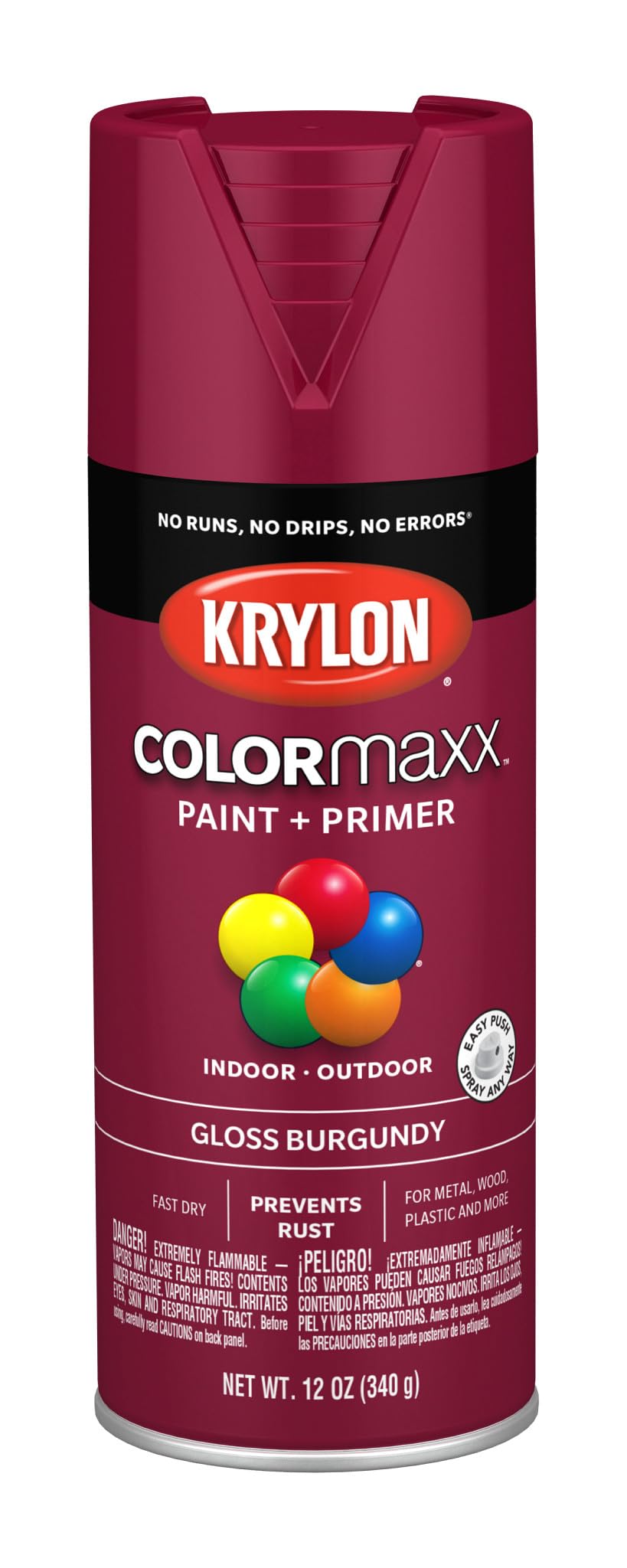 Krylon ColorMaxx 12 Oz. Gloss Spray Paint, Pumpkin Orange - 1 Each