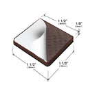Slipstick GorillaPads Non Slip Furniture Pads/Gripper Floor Protectors (Set of 4) 3 Inch Square Self Adhesive Rubber Stoppers for Furniture Legs, CB155