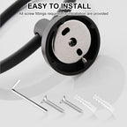 SetSail Towel Holder for Bathroom Wall Matte Black Towel Ring