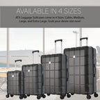ATX Luggage Extra Large Suitcase Super Lightweight Durable ABS Hard Shell Suitcase with 4 Wheels and Built-in TSA Lock (Black, 32 Inches,132 Liter)
