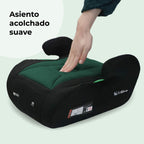 My Babiie MBCSB10 Booster Car Seat - Lightweight at 1kg, Approx. 6-12 Years (125-150cm, 22-36kg), R129, i-Size Backless Child Car Seat, Group 3, Compact, Portable, Ideal for Travel - Black