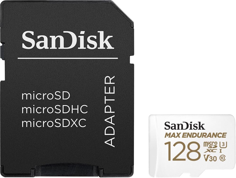 SANDISK MAX Endurance microSD Card + Adapter 128GB