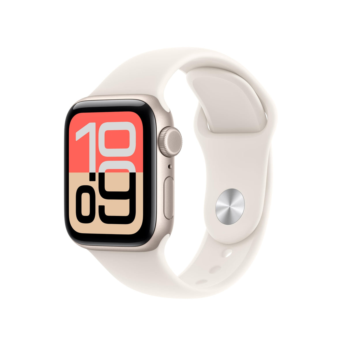Apple Watch SE 3 GPS 40mm Smartwatch with Starlight Aluminium Case with Starlight Sport Band S/M. Fitness and Sleep Trackers, Heart Rate Monitor, Always-On Display, Water Resistant