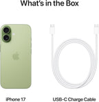 Apple iPhone 17 256 GB: 6.3-inch Display with ProMotion, A19 Chip, Center Stage Front Camera for Smarter Group Selfies, Improved Scratch Resistance, All-Day Battery Life; Sage