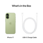 Apple iPhone 17 256 GB: 6.3-inch Display with ProMotion, A19 Chip, Center Stage Front Camera for Smarter Group Selfies, Improved Scratch Resistance, All-Day Battery Life; Sage