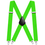 Aomig Mens Braces, Mens Suspenders with Strong Metal Clips, 3.5cm Wide Heavy Duty Suspenders for Men Women Business Wedding Casual