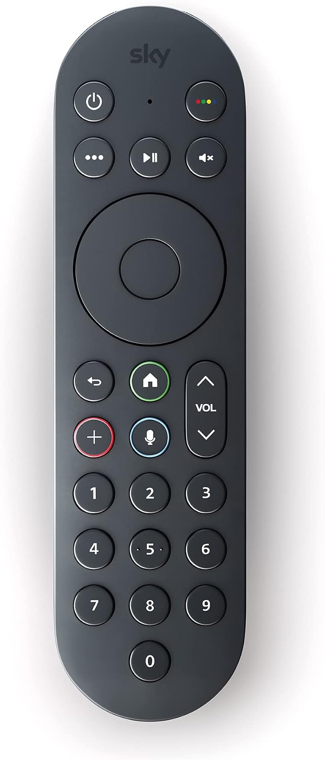 Sky Glass and Sky Stream TV Remote - Anthracite Black
