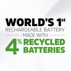 Energizer Recharge Universal Rechargeable AA Batteries (4 Pack) 1300 mAh