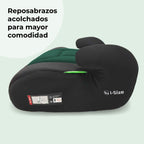 My Babiie MBCSB10 Booster Car Seat - Lightweight at 1kg, Approx. 6-12 Years (125-150cm, 22-36kg), R129, i-Size Backless Child Car Seat, Group 3, Compact, Portable, Ideal for Travel - Black