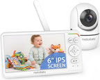 HelloBaby Baby Monitor with Camera and Audio, World First 6" Split Screen