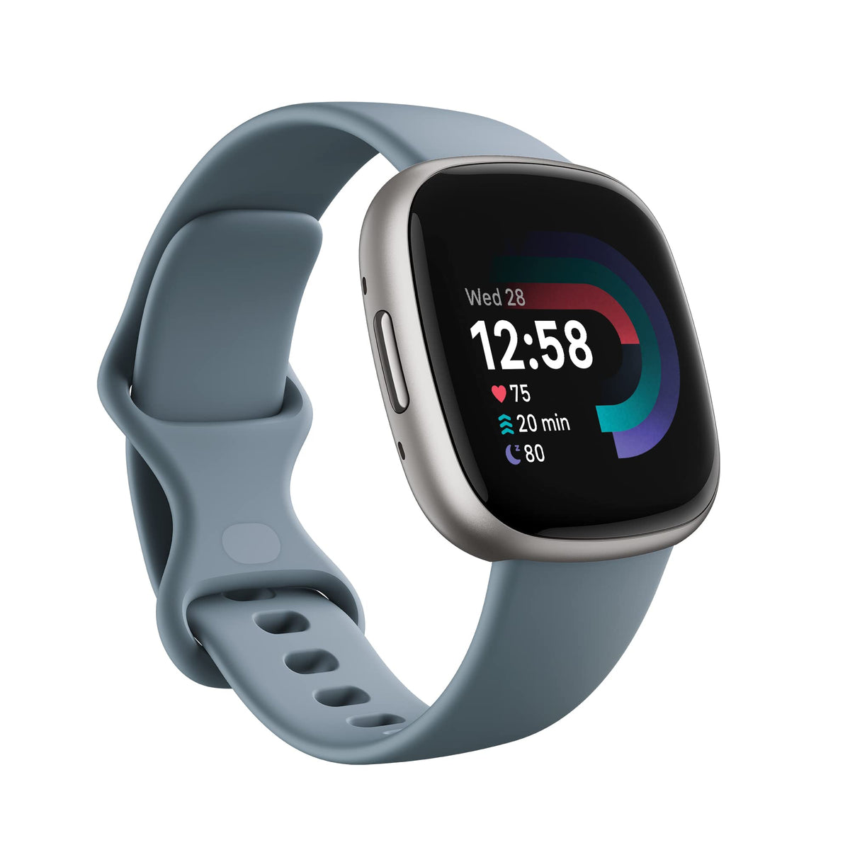 Fitbit Google Versa 4 Fitness Smartwatch with 3 Months Google Health Membership Included and up to 6 days battery life - compatible with iOS & Android, Beet Juice/Copper Rose Aluminium