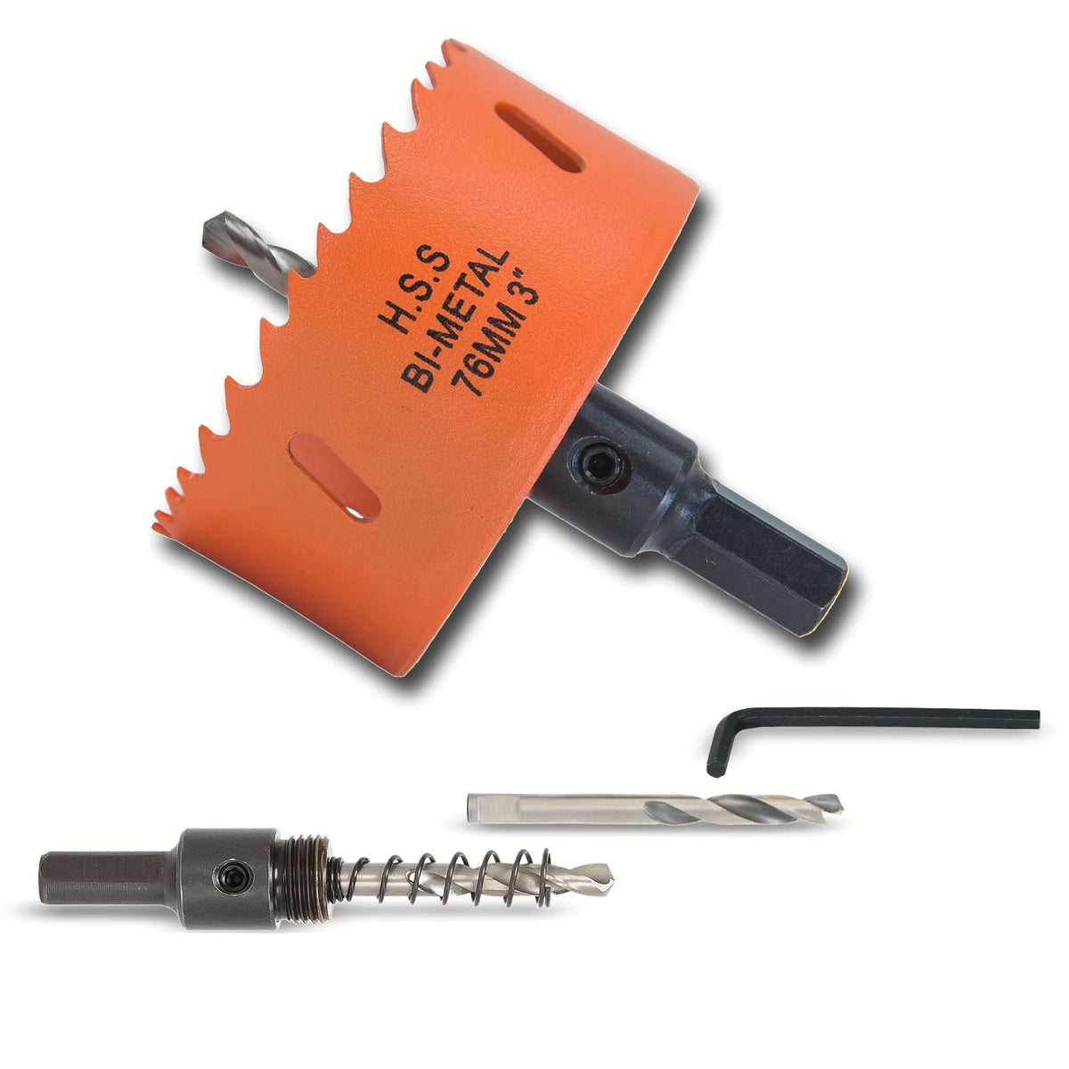 7-1/8 inch Hole Saw for Wood, Metal, Plastic & Drywall, with Arbor