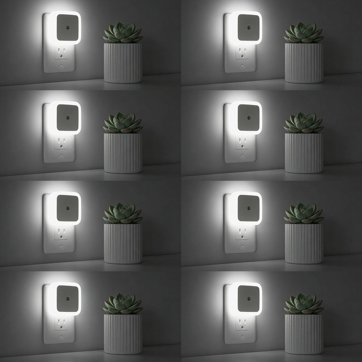 Sujeet Night Light, Night Lights Plug into Wall 8-Pack, Nightlight Plug in Night Light, Dusk to Dawn Night Lamp Led (Warm White)