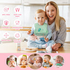 Vicloon Silicone Baby Bib, Baby Weaning Bibs, Waterproof Baby Feeding Bibs Adjustable with Wide Food Catcher Pocket Unisex Toddler Bibs
