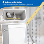 Hibbent Universal Metal Front Mount Toilet Handle Replacement Kit