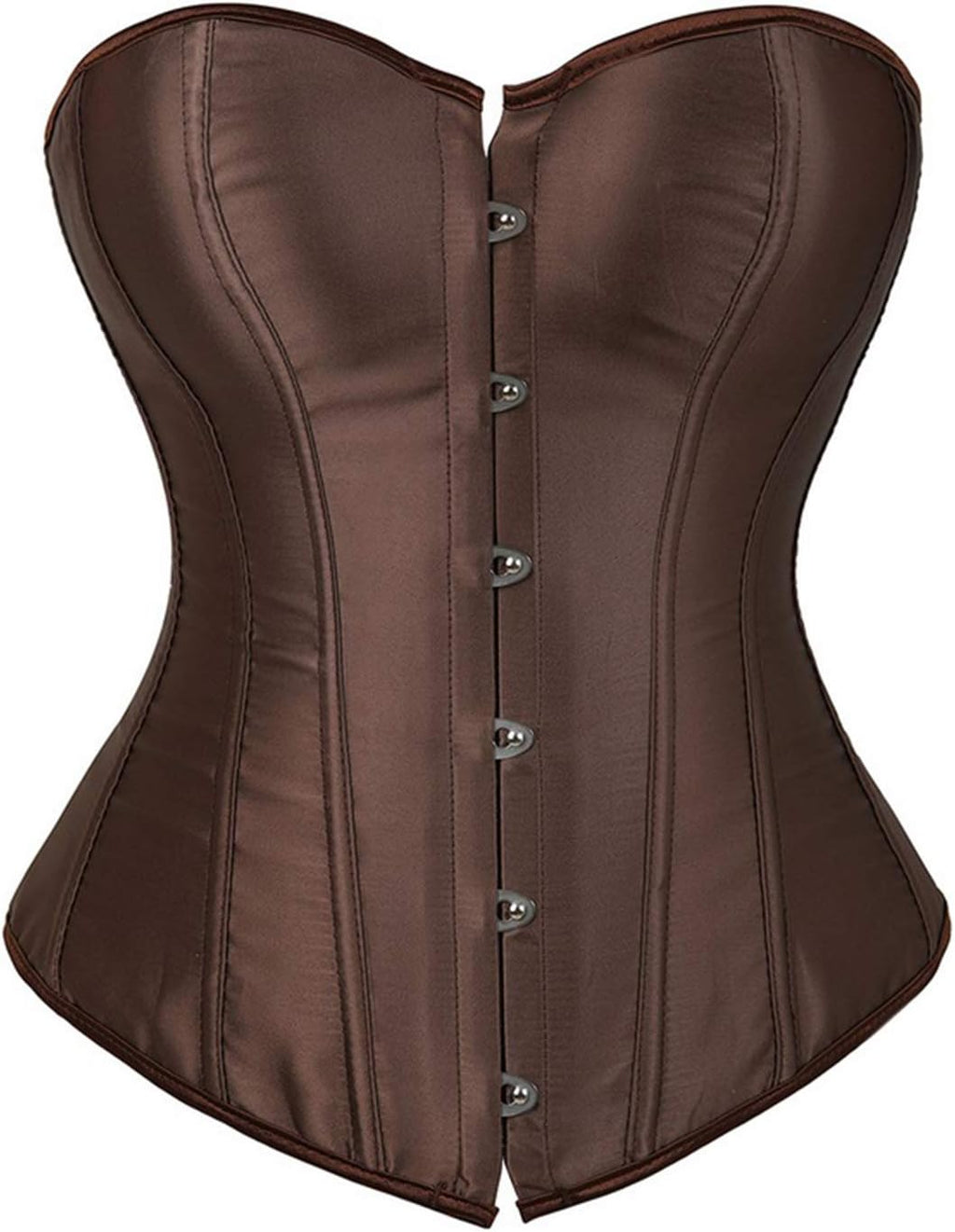 LSFYSZD Women's Lace Up Boned Overbust Corset Bustier Lingerie Bodyshaper Top Plus Size