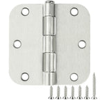 TDCHINGES Rounded Door Hinges 3.5" X 3 1/2 Inch Antique Brass 5/8" Radius