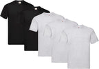Fruit of the Loom Men's T-Shirt Iconic Tee, Lightweight Ringspun Tee, 5 Pack