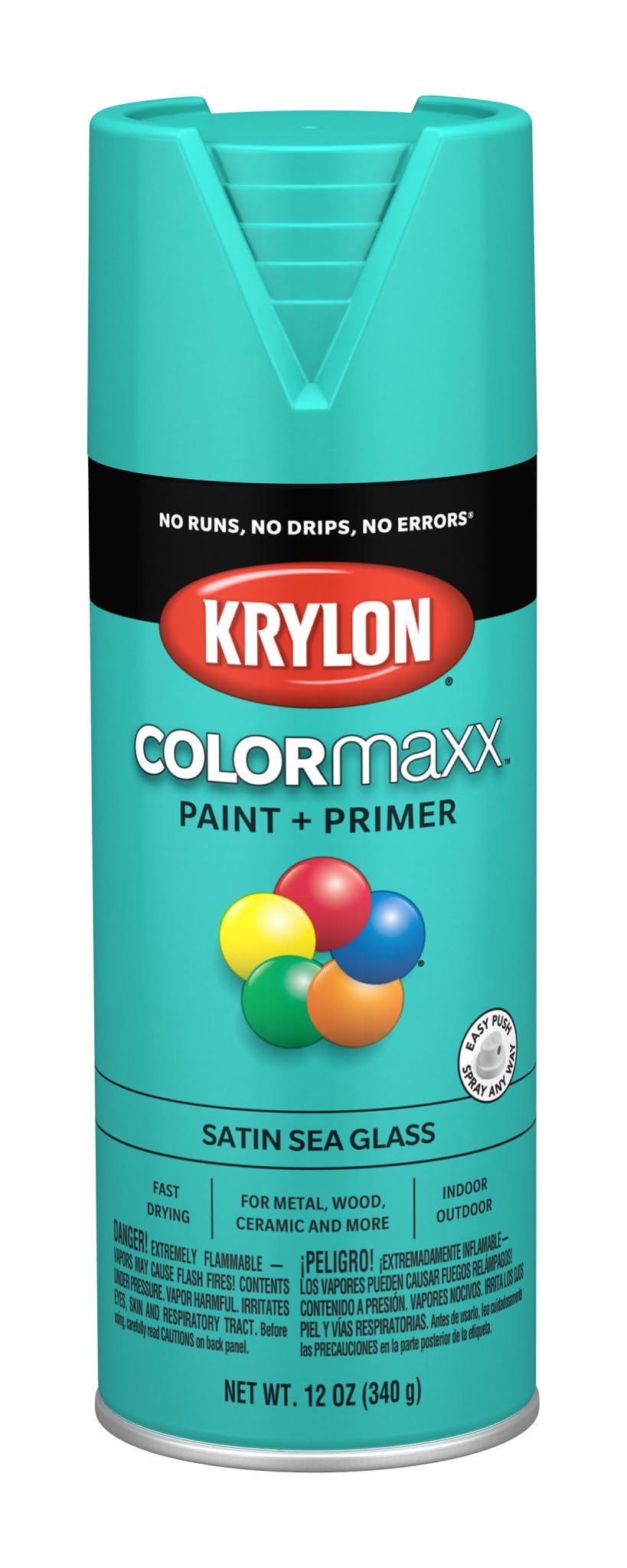 Krylon ColorMaxx 12 Oz. Gloss Spray Paint, Pumpkin Orange - 1 Each