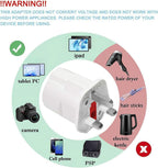 European to UK Plug Adaptor 1Pack, Travel Adapter Eu to UK Plug Adapter