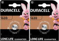 2X Duracell 1620 (2 Blister Packs of 1 Battery) 2 Batteries (CR1620)