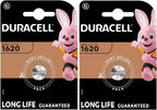 2X Duracell 1620 (2 Blister Packs of 1 Battery) 2 Batteries (CR1620)