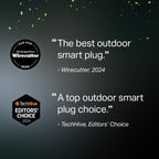 Kasa Outdoor Smart Plug, Smart Home Wi-Fi Outlet with 2 Sockets, EP40