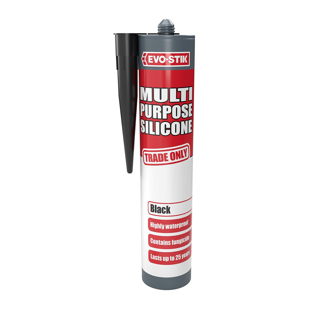EVO-STIK Multipurpose Silicone Sealant White - Waterproof & Mould Resistant