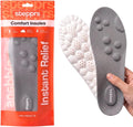 Original Stepprs Comfort Boosting Massage Insoles, 4D Memory Foam Thermal Insoles with Arch Support for Men and Women (Orange, EU 37-38)