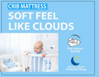 Toddler Cot Mattress 120 x 60 x 5 cm – Extra Thick Baby Mattress for Cot Beds – Quilted Polypropylene Cover – Firm Foam Support, Removable Cover – UK Made