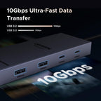 UGREEN Laptop Docking Station Dual Monitor, Dual 4K@60Hz 7-in-1 USB C Hub