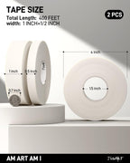 JusArt Artist Tape for Watercolor Paper, 1/2 inch Wide 200FT Long