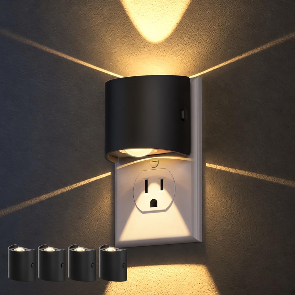 DORESshop Night Light, Night Lights Plug into Wall, Adjustable, 3000K