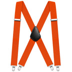 Aomig Mens Braces, Mens Suspenders with Strong Metal Clips, 3.5cm Wide Heavy Duty Suspenders for Men Women Business Wedding Casual