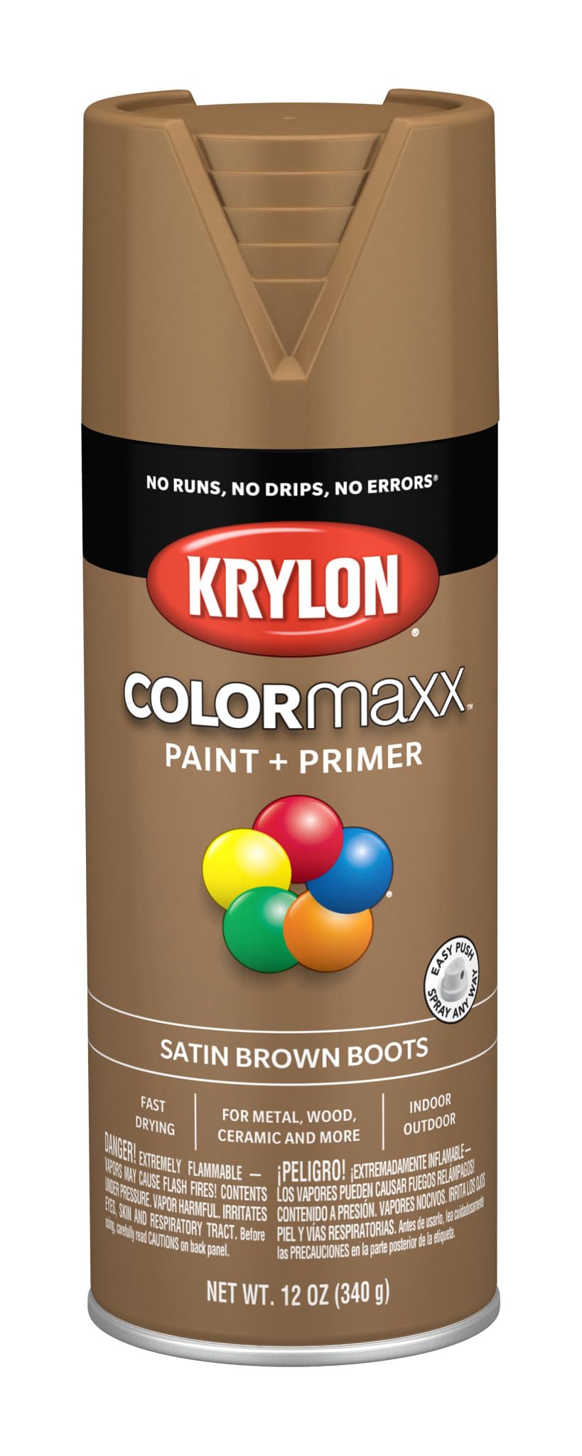 Krylon ColorMaxx 12 Oz. Gloss Spray Paint, Pumpkin Orange - 1 Each