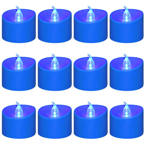 100 Pack Flickering LED Tea Lights, Last 100H+, Warm White Light