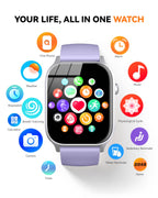 Smart Watch for Men Women- Answer/Make Call, 2026 IP68 Waterproof Fitness Tracker Watch with Sleep Step Counter Activity Smartwatch for Samsung Android iPhone iOS (Deep Burgundy, 1.83)