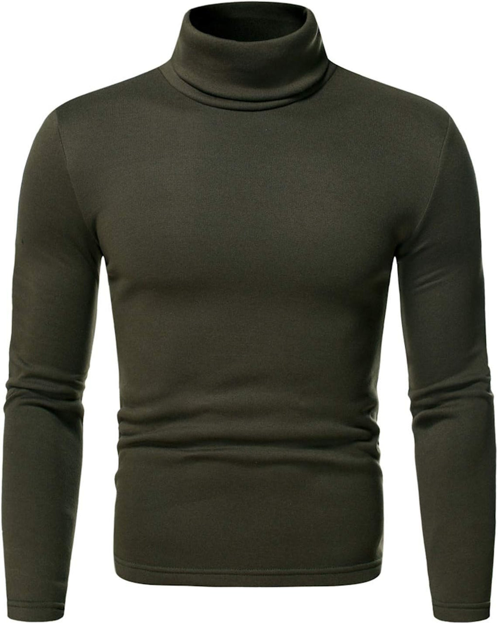 Men's Thermal Turtle Neck Top Long Sleeve Turtleneck Shirts Basic Undershirt Baselayer Pullover for Winter